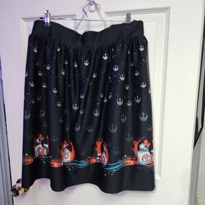 Her Universe Star Wars Droid BB8 midi skirt, size 5xl